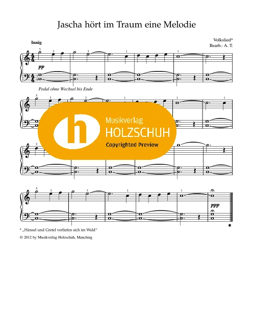 Jascha hört im Traum eine Melodie